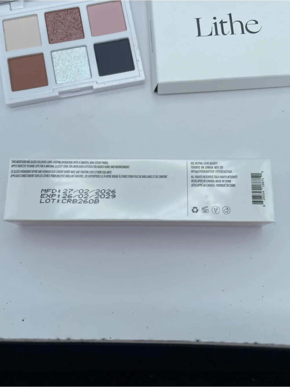 Lithe Neutral Eyeshadow Palette & Lithe Hydra Gloss Nourishing Lip Treatment